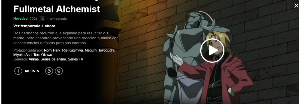 Por qué 'Fullmetal Alchemist: Brotherhood' es un anime imprescindible (que  ahora puedes ver en Netflix)