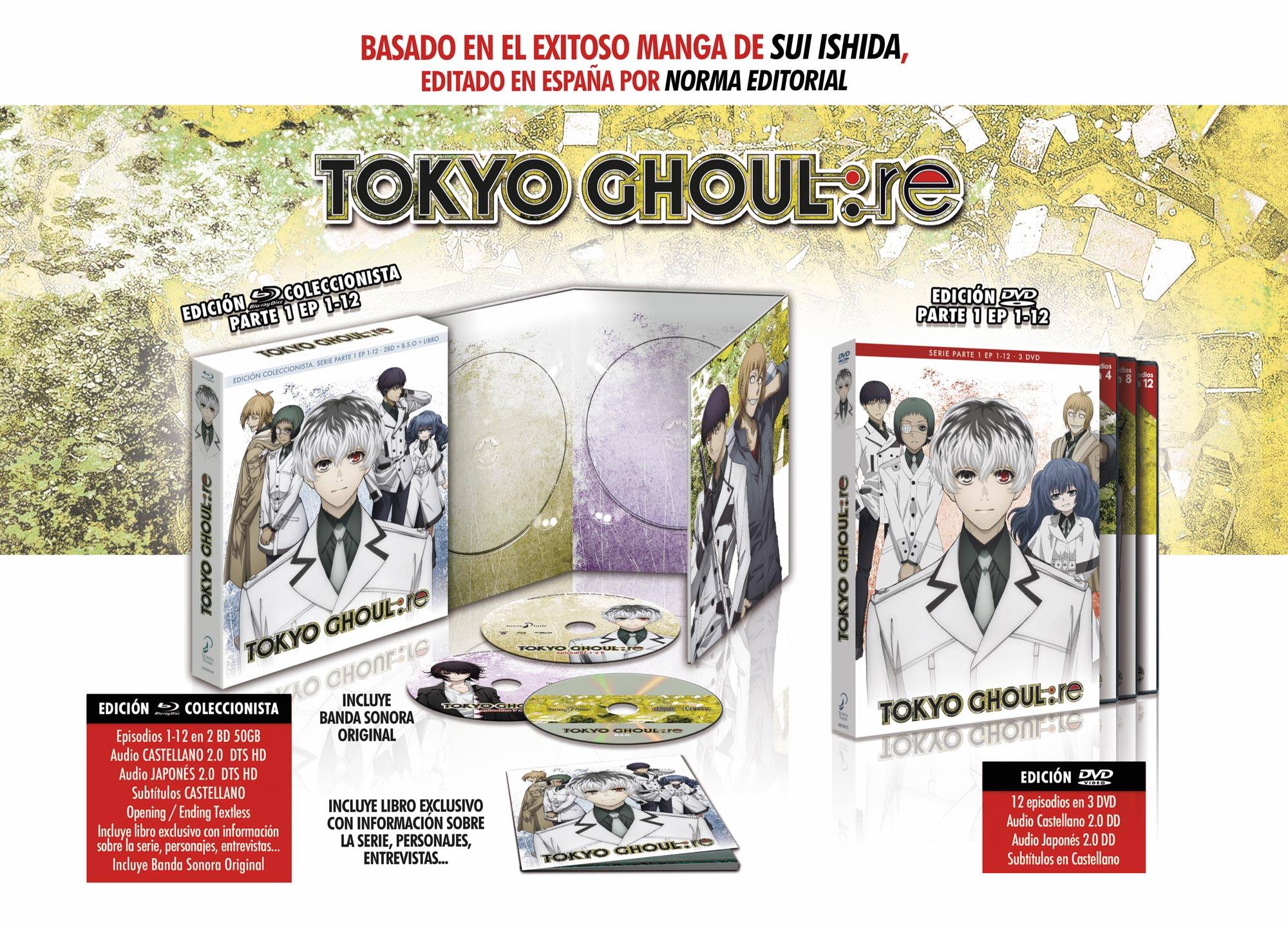 Tokyo Ghoul: re - Part 1 - Ep. 1-12 (Blu-ray+DVD+Digital)