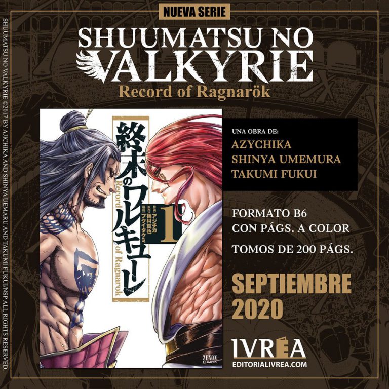 Ivrea Licencia Shuumatsu No Valkyrie Anime Y Manga Noticias Online