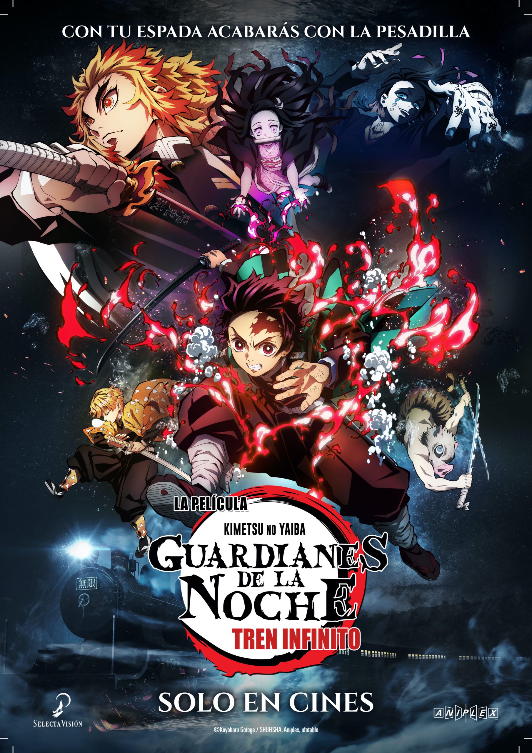 Guardianes de la Noche – Kimetsu no Yaiba – La Película: El Tren Infinito  se repondrá en SX3 el sábado 9 de diciembre