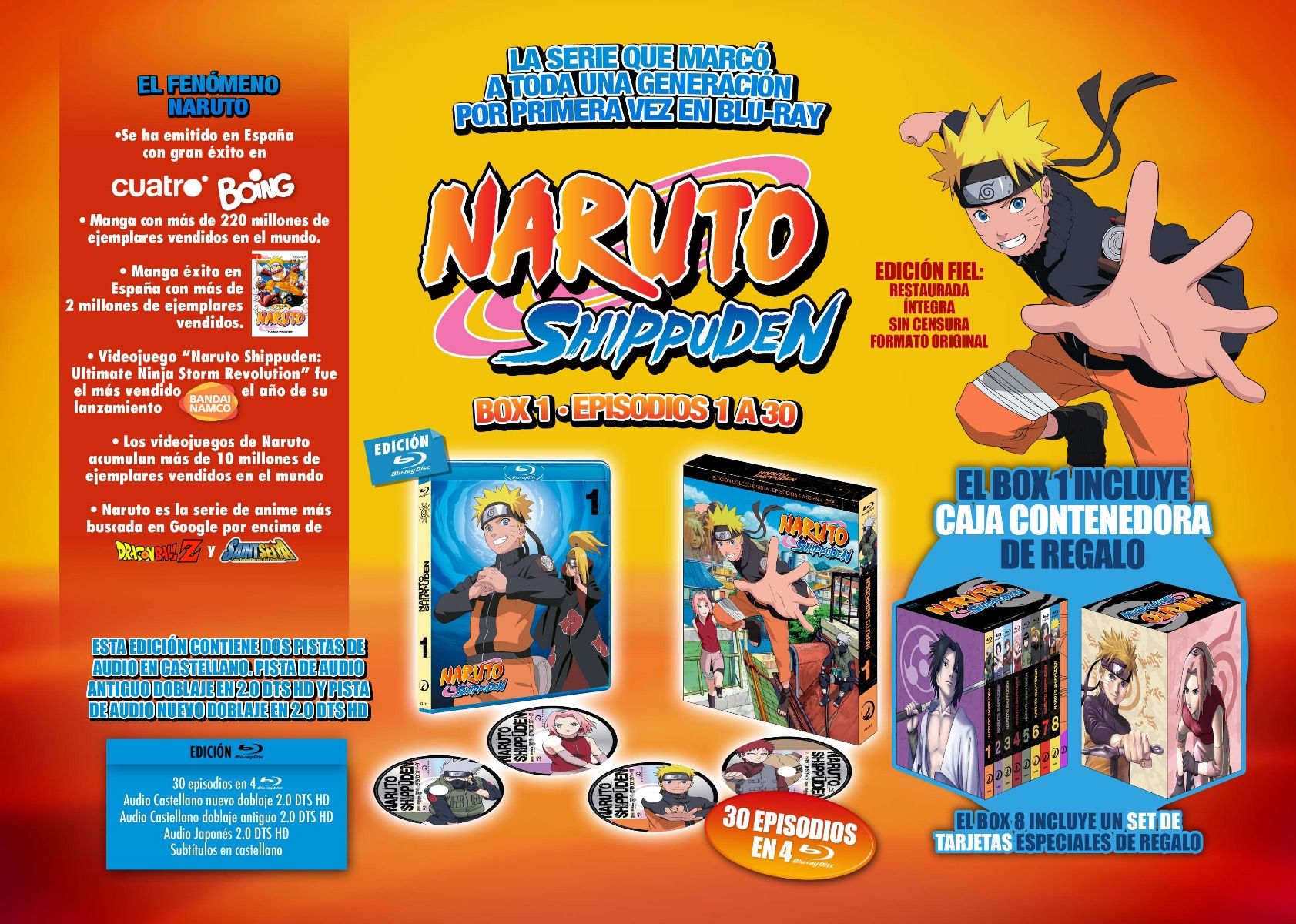 La Primera Entrega De Naruto Shippuden En Blu Ray Y DVD A La Venta El De Abril Anime Y