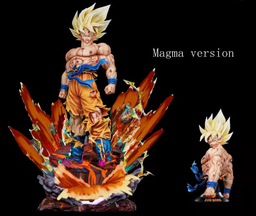 Así es la impresionante resina de Goku Super Saiyan en el magma de Namek |  Anime y Manga noticias online [Mision Tokyo]