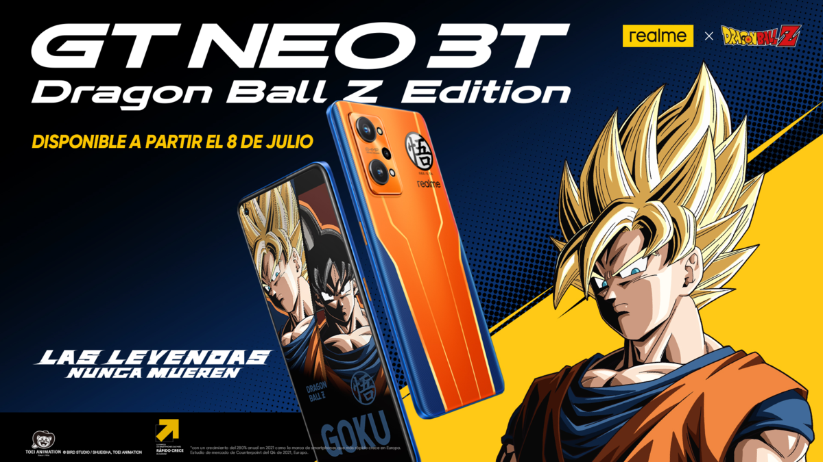 Unboxing de realme Dragon Ball Z GT Neo 3T. ¡El móvil definitivo de Goku! |  Anime y Manga noticias online [Mision Tokyo]