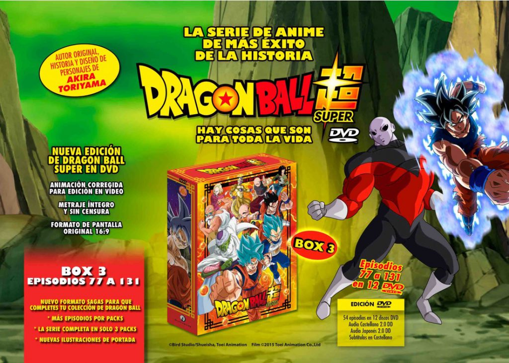 Dragon Ball Super Sagas Completas Box 03 En DVD A La Venta El 24 De