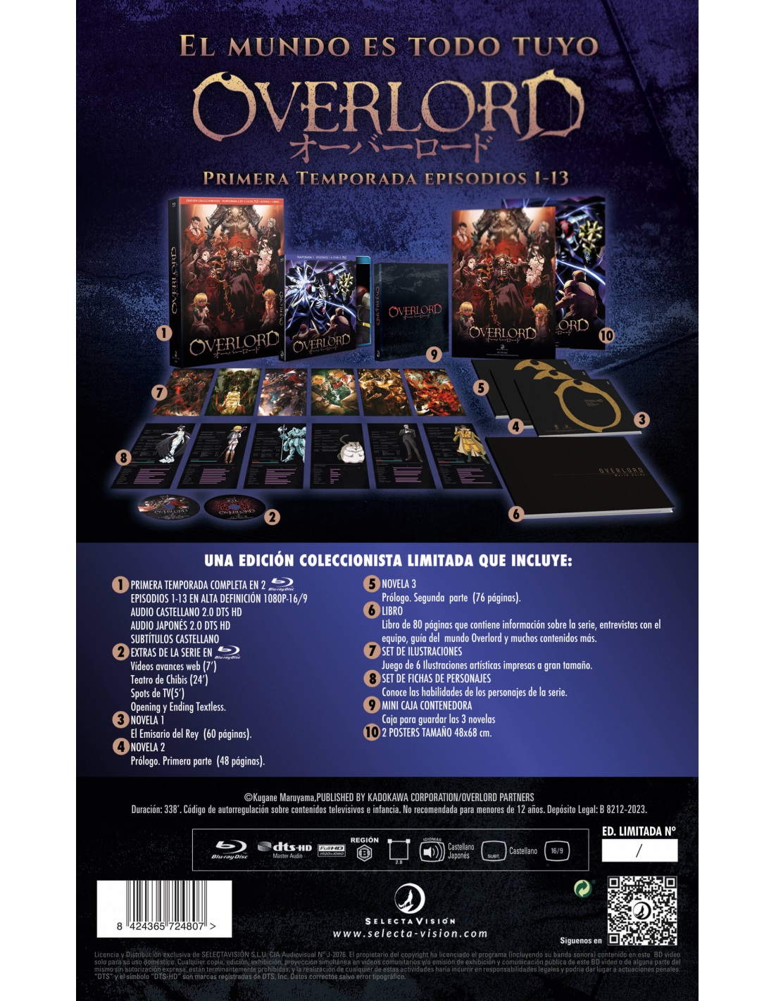 I have just received the Overlord S1 collector's edition (On spanish from  Selecta Vision) : r/overlord