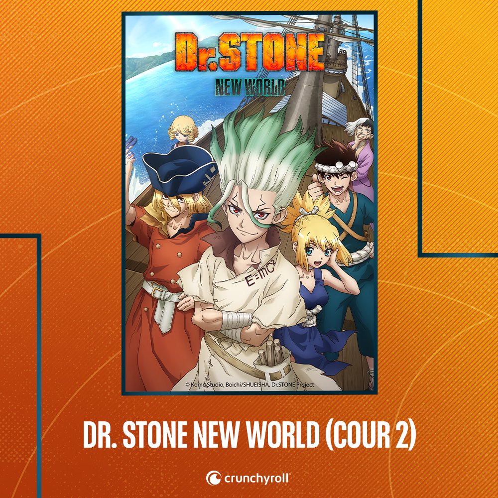 Dr. Stone: New World – Crunchyroll inicia a simuldub da temporada